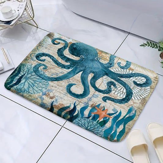 Sea Octopus Bathroom Mat