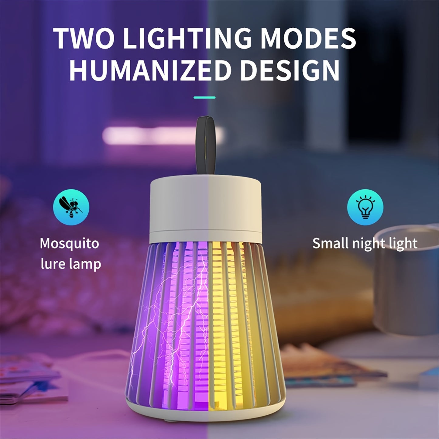 Ultra-Quiet Portable Mosquito Lamp – USB Rechargeable for Mosquito-Free Comfort Anywhere