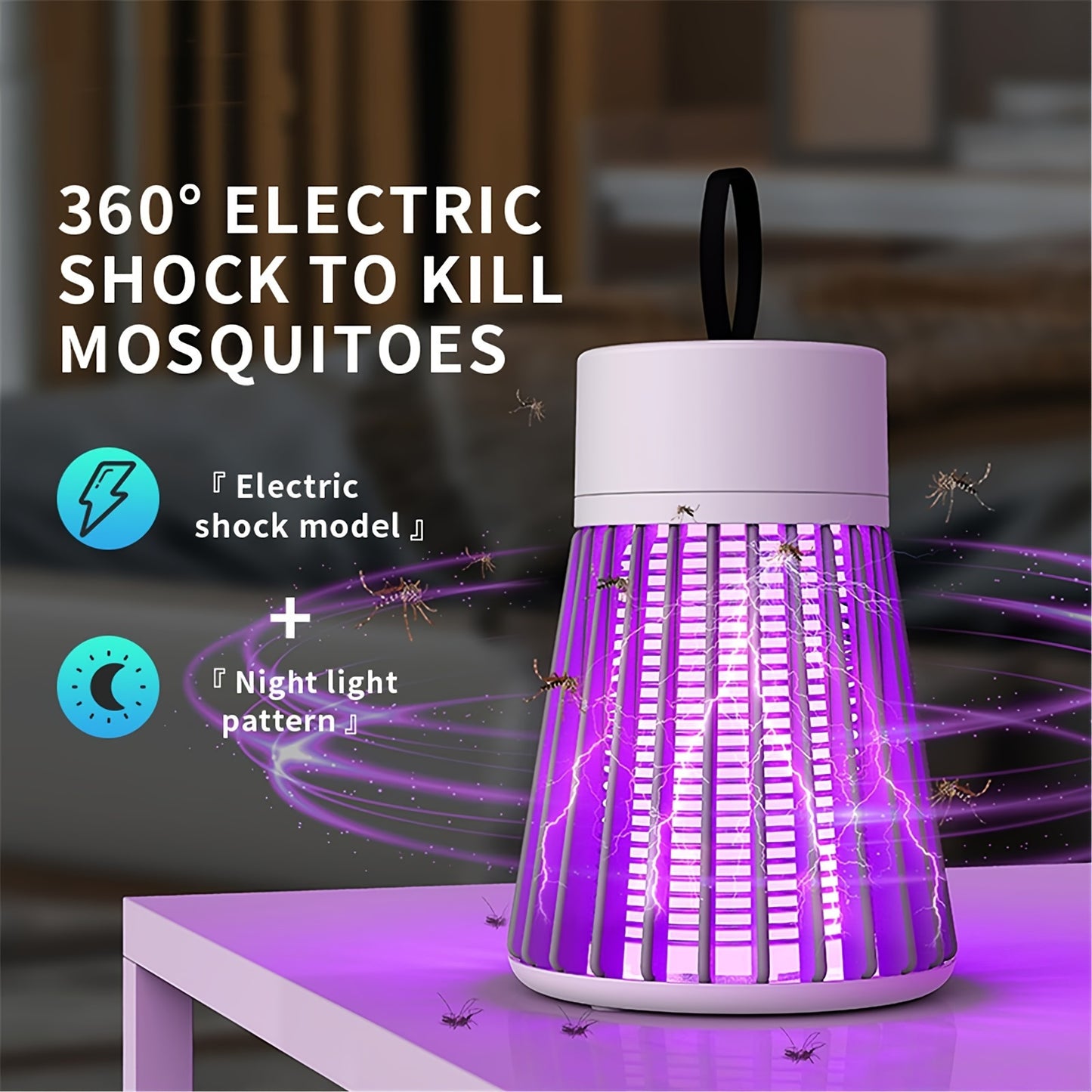 Ultra-Quiet Portable Mosquito Lamp – USB Rechargeable for Mosquito-Free Comfort Anywhere