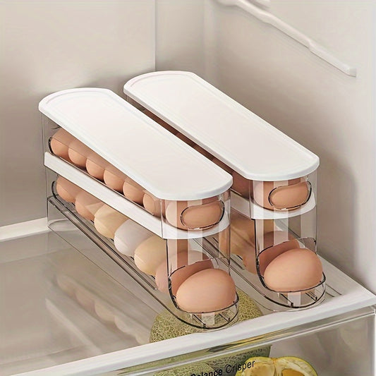 Rolling Egg Storage Box for Refrigerator