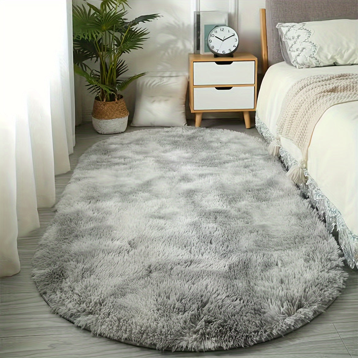 Soft Fluffy Shag Area Rug – Luxury Non-Slip, Machine Washable Carpet for Living Room & Bedroom, Cute Home Decor