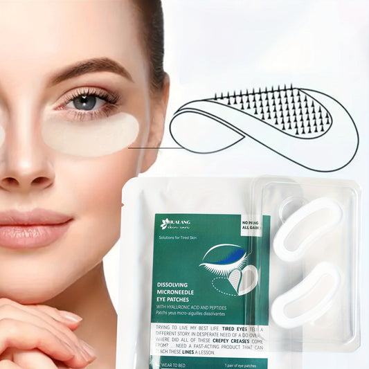 Eye Patch, Micro Needle Hyaluronic Acid Soluble Dissolving Microneedle Under Eye Patch