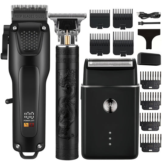 3pcs Professional Hair & Beard Grooming Kit