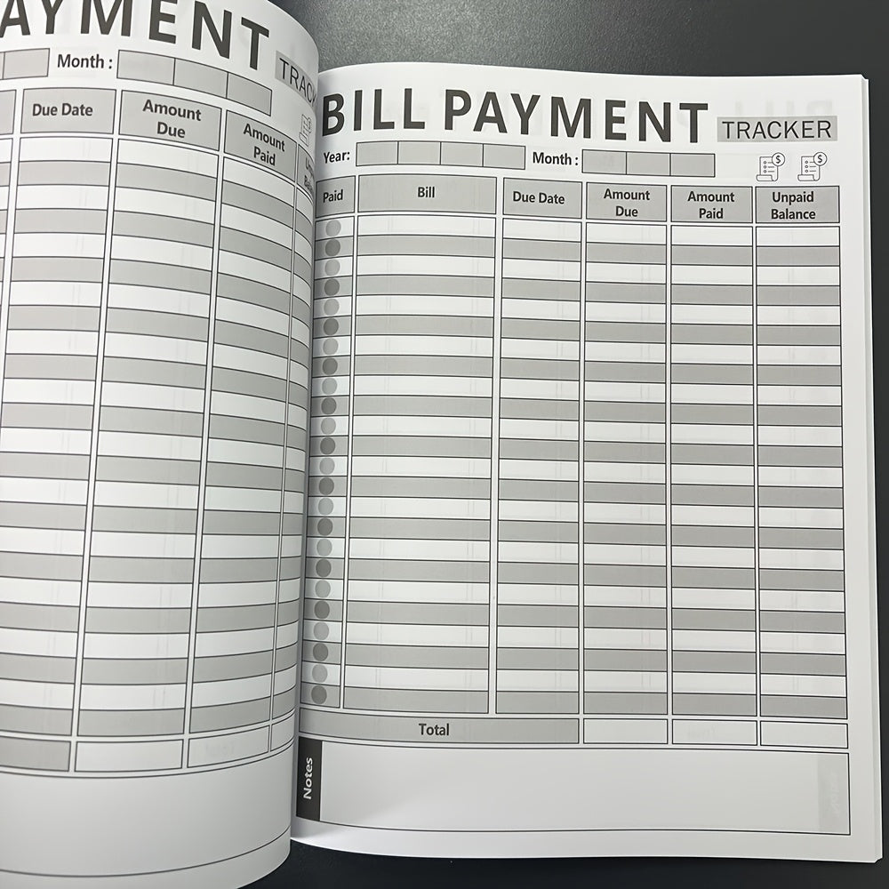 Monthly Bill Payment Tracker Planner