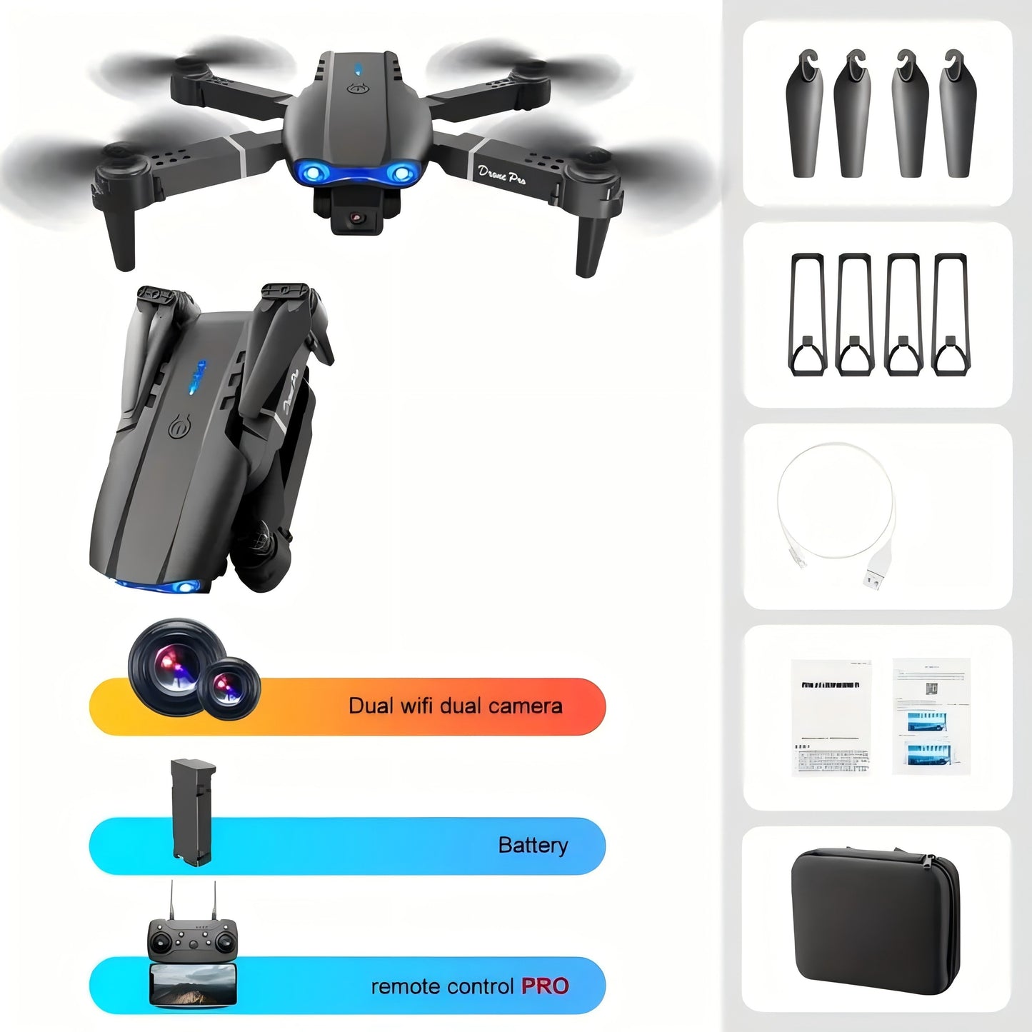 Dual Camera E99 K3 Professional RC Drone