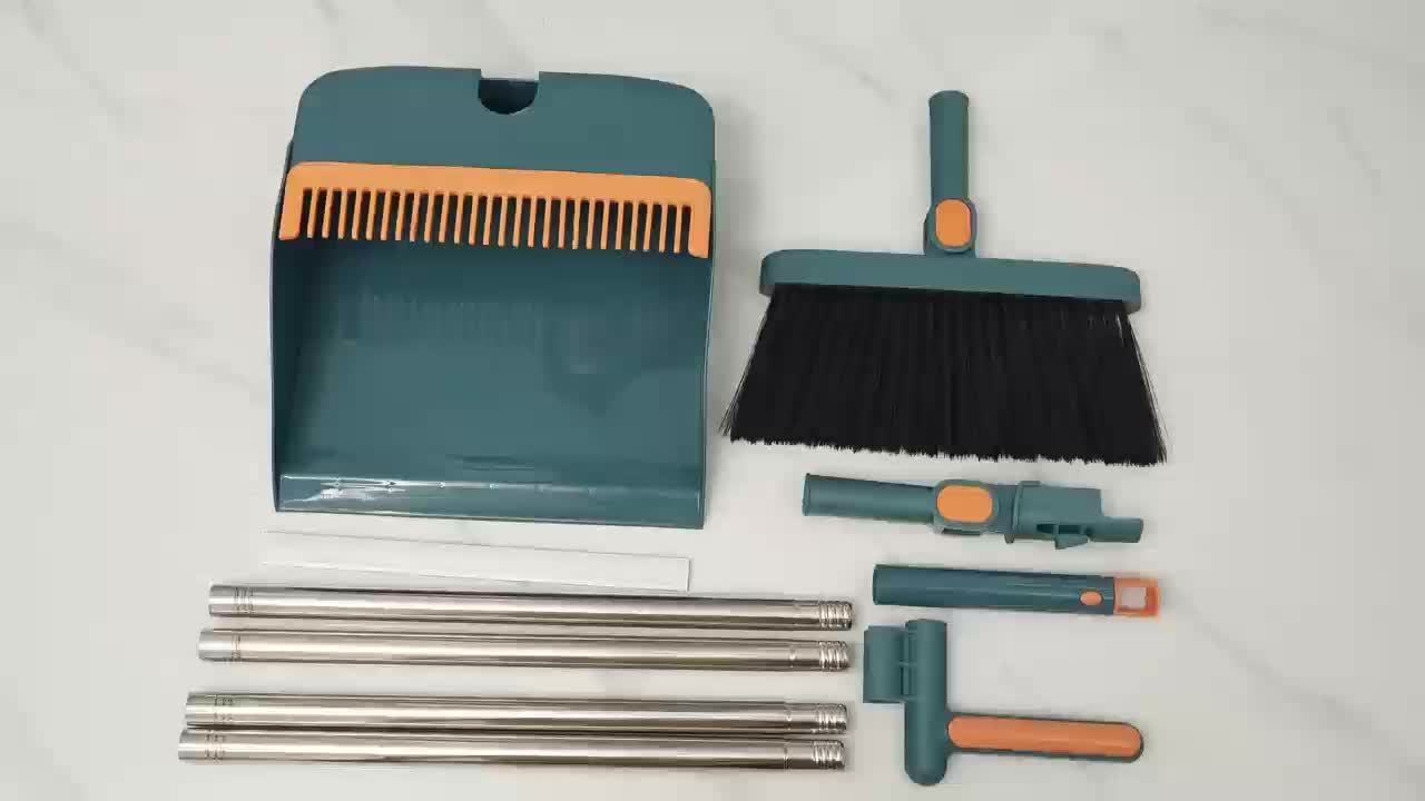 Household Broom and Dustpan Set