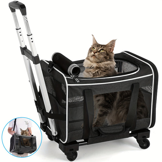 Cat Dog Carrier With Wheels